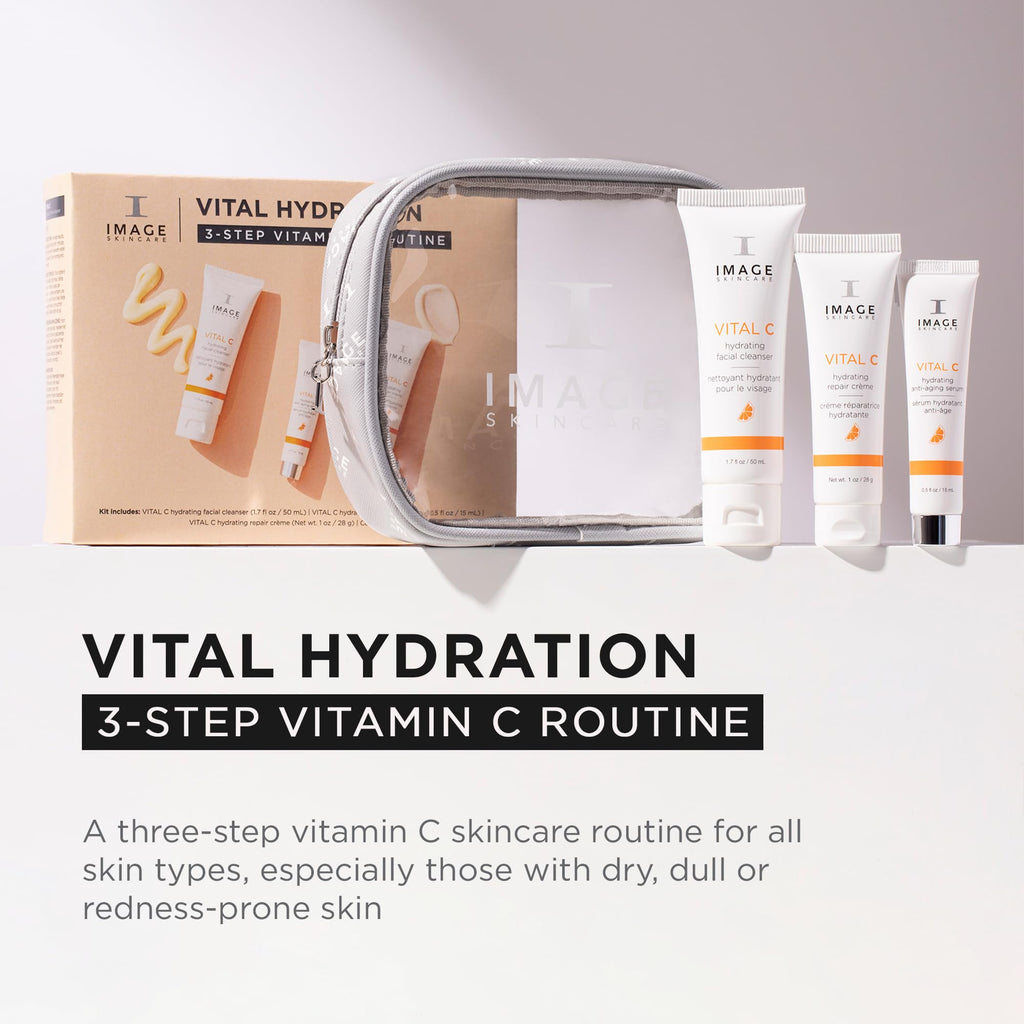 IMAGE Skincare, VITAL C Hydrating Face Serum, with Vitamin C and Hyaluronic Acid, to Brighten, Tone and Smooth Appearance of Wrinkle