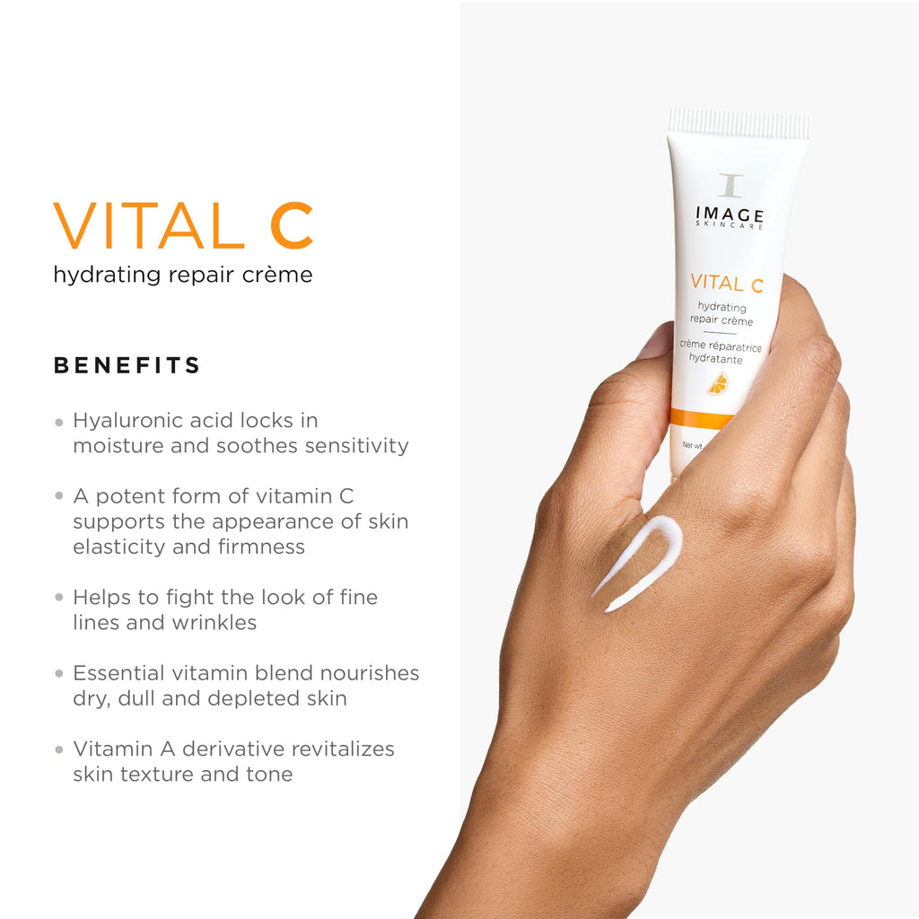 IMAGE Skincare, VITAL C Hydrating Face Serum, with Vitamin C and Hyaluronic Acid, to Brighten, Tone and Smooth Appearance of Wrinkle