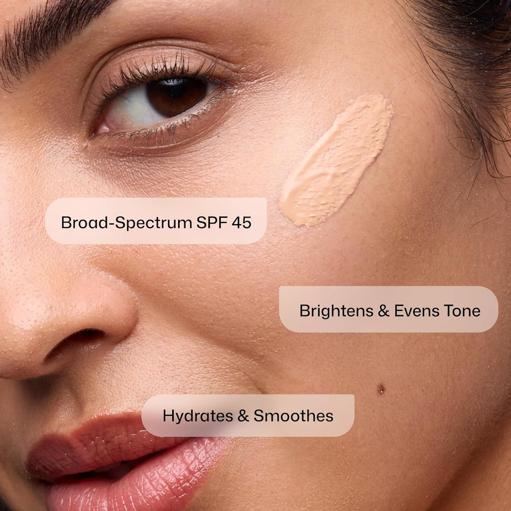 Revision Skincare Intellishade® Original SPF 45, Anti-Aging Tinted Sunscreen for Face, Daily Moisturizer with SPF, Anti-Wrinkle with Peptides & Vitamin C, Hydrating Broad-Spectrum Sunscreen, 1.7 oz